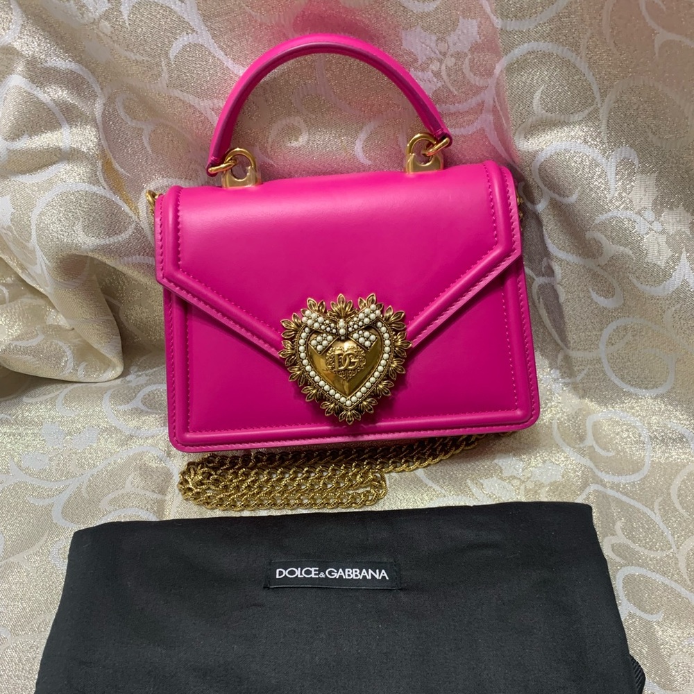 Dolce & Gabbana Pink and Gold Bag